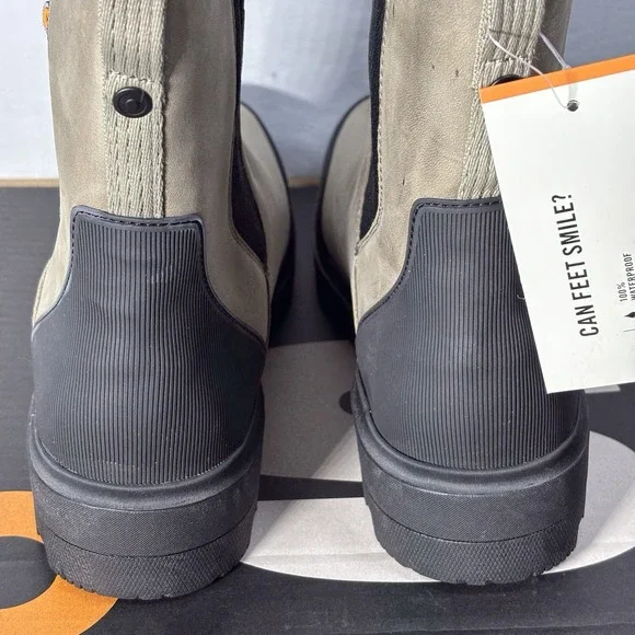 Bogs Holly Chelsea Leather Waterproof Women's Casual Boots, Taupe, Sz. 10 NEW - Picture 14 of 16